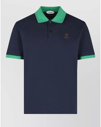 Versace - Cotton Slim-Fit Short-Sleeve Polo Shirt - Lyst