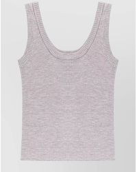 Brunello Cucinelli - Tank Top Cashmere Wool Monili Detail - Lyst