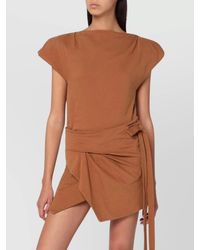 Isabel Marant - Sebani Cap Sleeve Waist Tie T-Shirt - Lyst