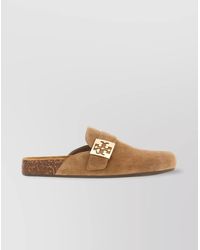 Tory Burch - Suede Leather Mellow Slippers - Lyst