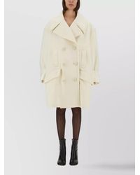 MM6 by Maison Margiela - Virgin Wool Oversized Coat - Lyst