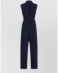 P.A.R.O.S.H. - Jumpsuit Belted Waist Silk Nylon Blend - Lyst