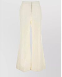 Givenchy - Wide-Leg Linen Pant With Flared Design - Lyst