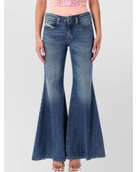 DIESEL - Flared Denim Trousers Five Pocket Style - Lyst