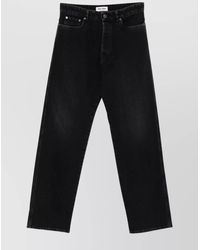 Miu Miu - Straight Trousers With Back Pockets And Belt Loops - Lyst