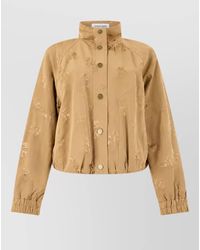 Veronica Beard - Floral Jacquard Cropped Single-Breasted Jacket - Lyst