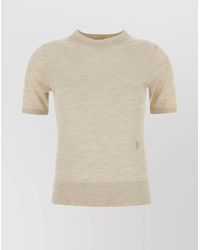 Burberry - Wool Short-Sleeve T-Shirt - Lyst