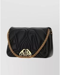 McQueen - The Seal Leather Crossbody Bag - Lyst