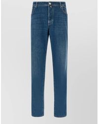Jacob Cohen - Bard Jeans Straight Leg Belt Loops Five Pockets - Lyst