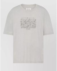 Maison Margiela - Cotton Printed Short-Sleeve T-Shirt - Lyst
