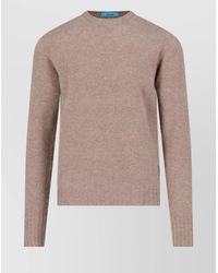 Drumohr - Ribbed Crewneck Sweater With Long Sleeves - Lyst
