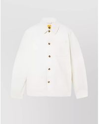 Timberland - Casual Jacket With Chest Pocket And Collared Design - Lyst