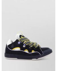 Lanvin - Leather Low-Top Sneakers - Lyst