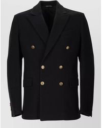 Colamarino - Wool Cotton Double Breasted Blazer - Lyst