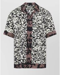 Dries Van Noten - Printed Viscose Short-Sleeve Bowling Shirt - Lyst