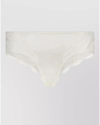 Dolce & Gabbana - Satin Briefs Lace Detail Mid Rise - Lyst