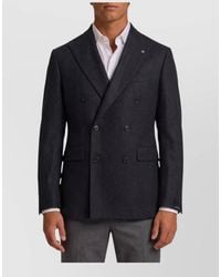 Tagliatore - New York Double Breasted Wool Jacket - Lyst