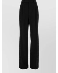 Saint Laurent - Embroidered Wool Suit Trousers - Lyst