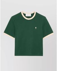 Ami Paris - Short Sleeve Crew Neck Regular Shirt - Lyst