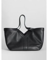 Saint Laurent - Small Calfskin Y Stitch Tote Bag - Lyst