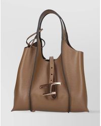 Tod's - T Timeless Mini Leather Shoulder Bag - Lyst