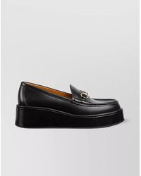 Gucci - Horsebit Detail Wedge Loafers - Lyst