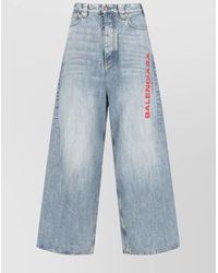 Balenciaga - Straight Leg Trousers Wide-Leg Design - Lyst