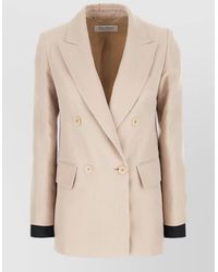 Max Mara - Double Breasted Jacket And Matching Gilet - Lyst