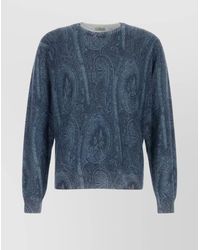 Etro - Embroidered Silk Cashmere Jumper - Lyst