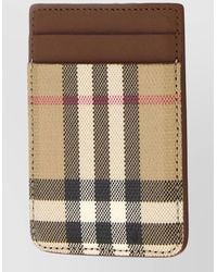 Burberry - Canvas Card Holder Keyring And Keychain - Lyst
