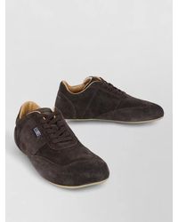 MM6 by Maison Margiela - Suede Calfskin Lace-Up Shoes - Lyst