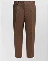 Briglia 1949 - Tailored Trousers Belt Loops Pleats Back Pocket - Lyst
