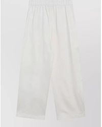 Max Mara - Wide Leg Tailored Fluid Cut Pants - Lyst