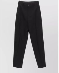 Balenciaga - Wool High-Rise Wide-Leg Tailored Trousers - Lyst