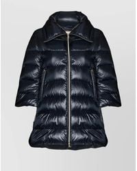 Herno - Down High-Neck Midi Puffer Jacket - Lyst