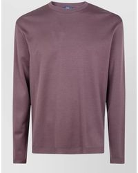Herno - Long Sleeve Crew Neck Knit Top - Lyst