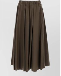 Aspesi - Cotton Flared Midi Skirt - Lyst