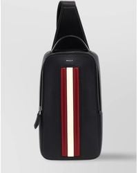 Bally - Shoulder Bag With Front Stripe Detail - Lyst