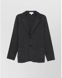 Lardini - Patch Pocket Long Sleeve Jacket - Lyst