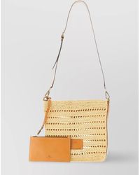 Etro - Raffia Shoulder Bag - Lyst
