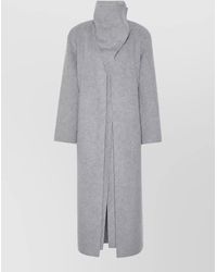 Sportmax - Virgin Wool Double-Breasted Long Coat - Lyst