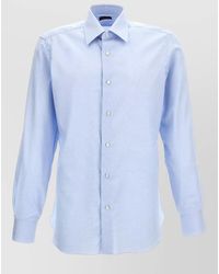 Barba Napoli - Journey Long Sleeve Shirt Spread Collar - Lyst