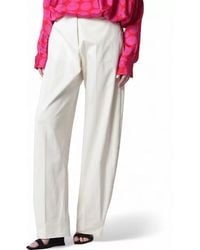 Thelatest - Cotton Wide-Leg Trousers - Lyst