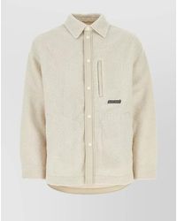Isabel Marant - Textured Lightweight Teddy Jacket With Cuffed Sleeves - Lyst