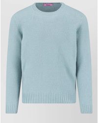 Drumohr - Lightweight Crew Neck Knit Long Sleeve Sweater - Lyst