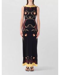 Marine Serre - Floral-Print Sleeveless Maxi Dress - Lyst