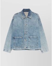 Emporio Armani - Icon Stretch Drill Jacket - Lyst