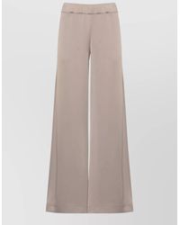D.exterior - Satin Wide-Leg Trousers - Lyst