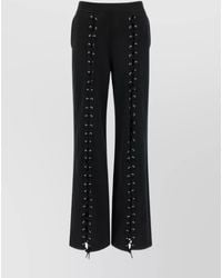 ROTATE BIRGER CHRISTENSEN - Wide Leg Lace-Up Joggers With Side Pockets - Lyst