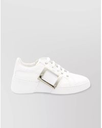 Roger Vivier - Leather Low-Top Sneakers - Lyst